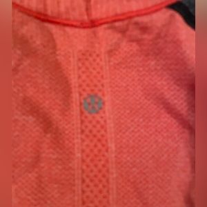 Salmon and Grey Lulu Lemon Athletic Tee